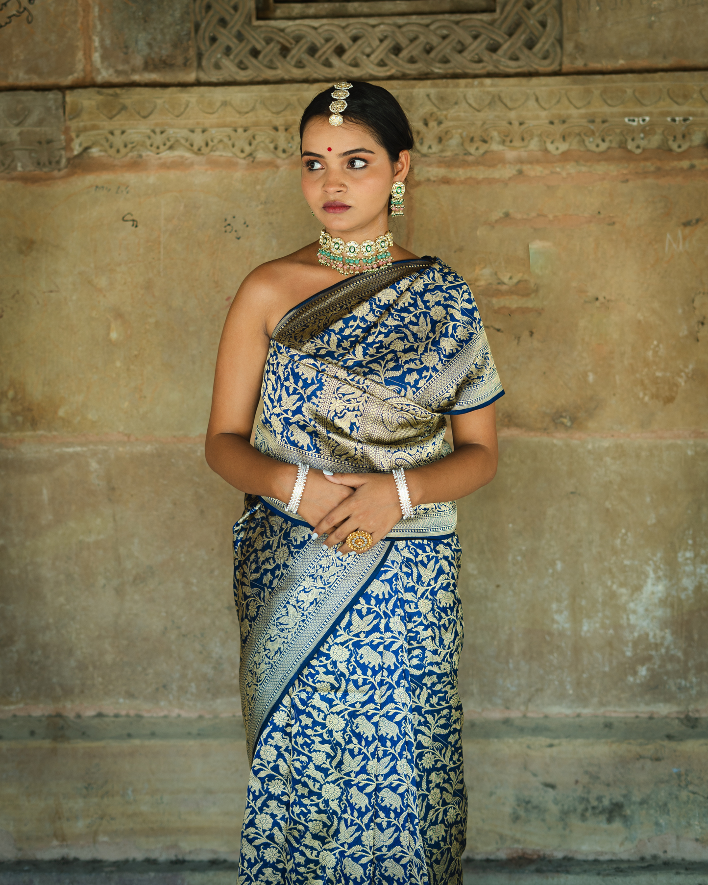 Pure Katan Banarasi Shikaargah Handloom Saree