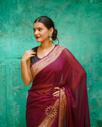 Khaddi Georgette Sarees