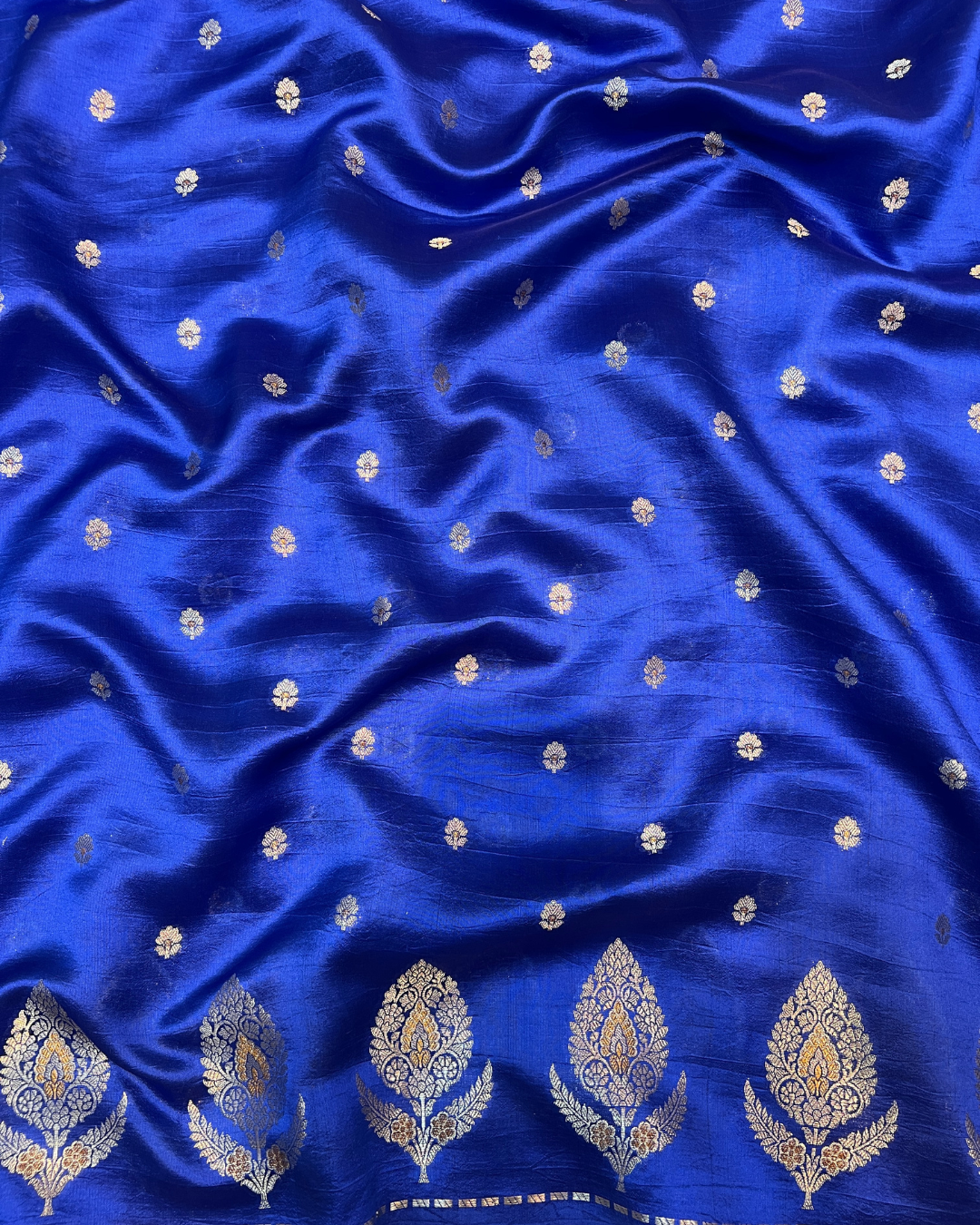 Night Blue Raw Mango Saree