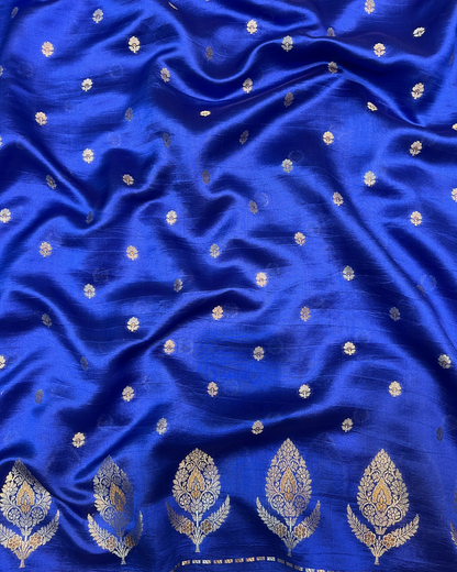 Night Blue Raw Mango Saree