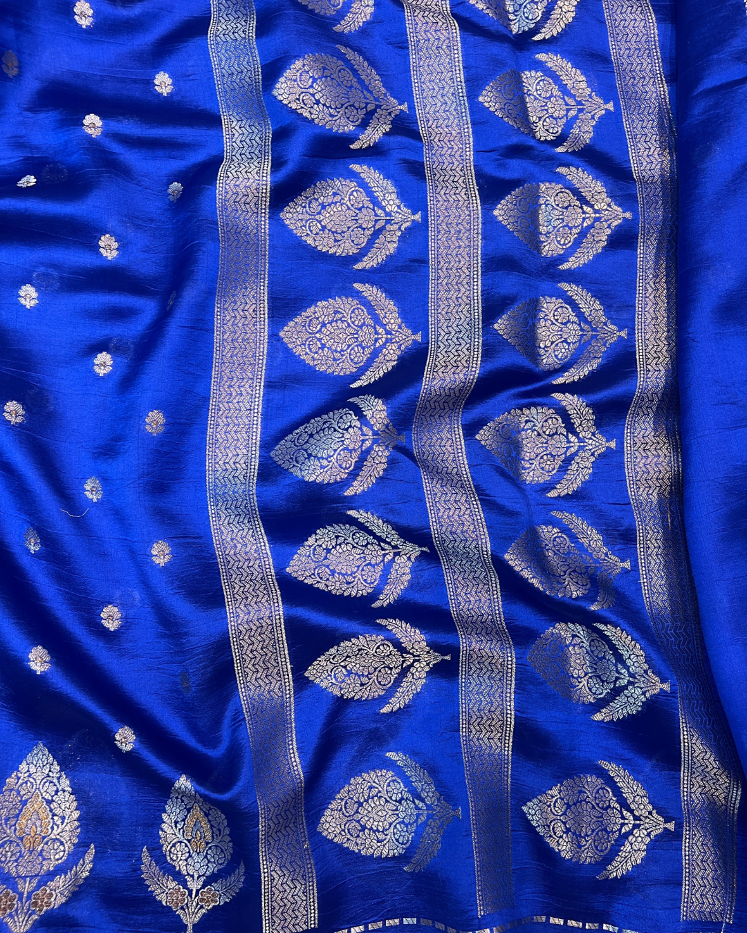 Night Blue Raw Mango Saree