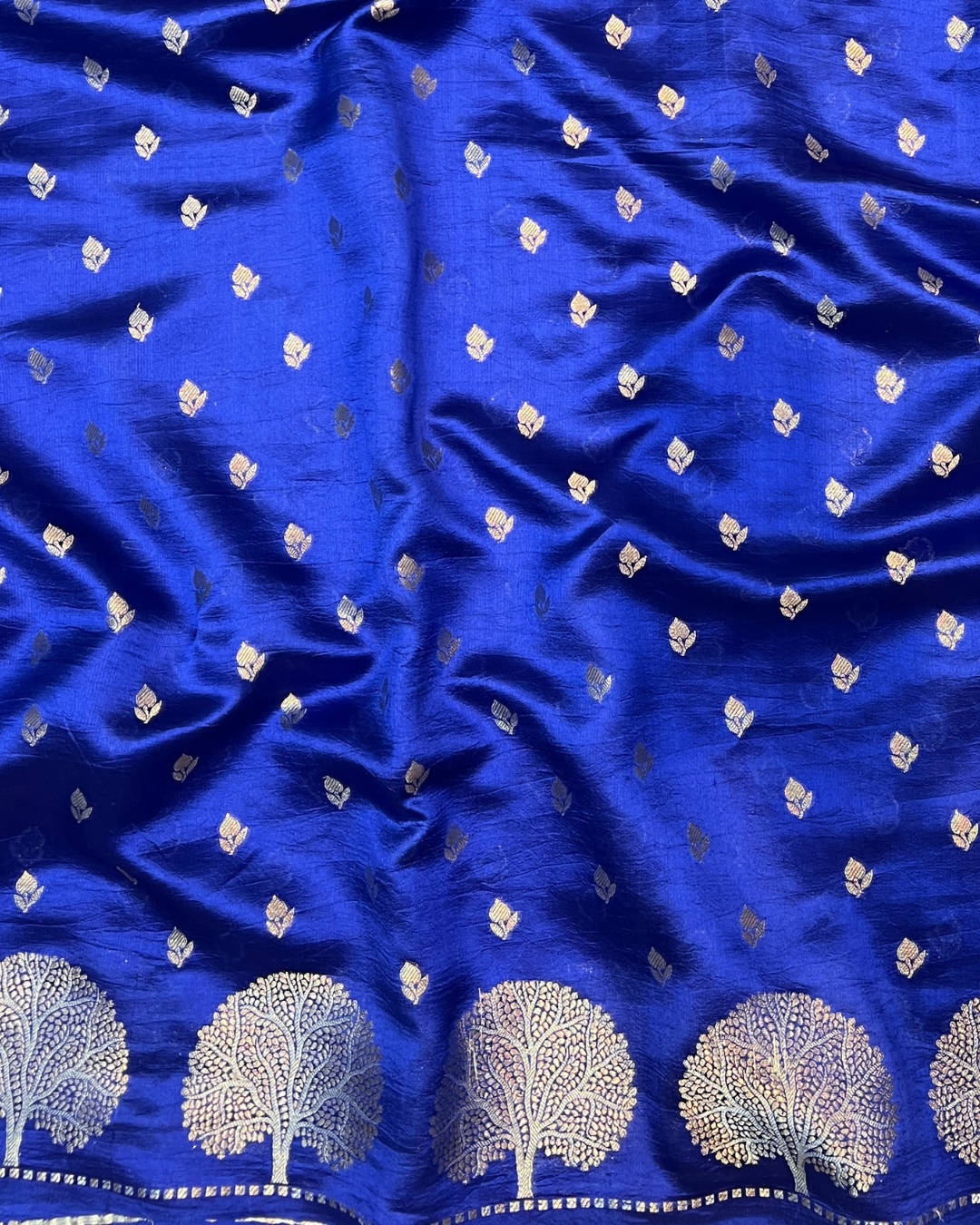 Night Blue Raw Mango Saree