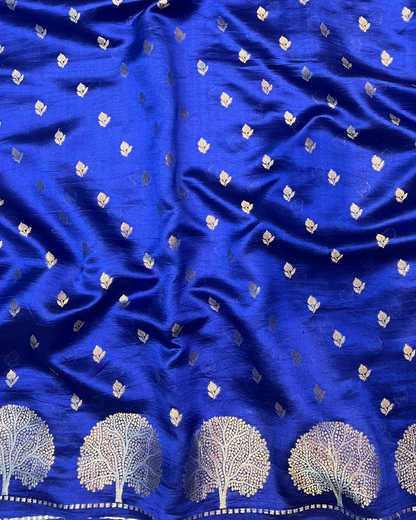 Night Blue Raw Mango Saree