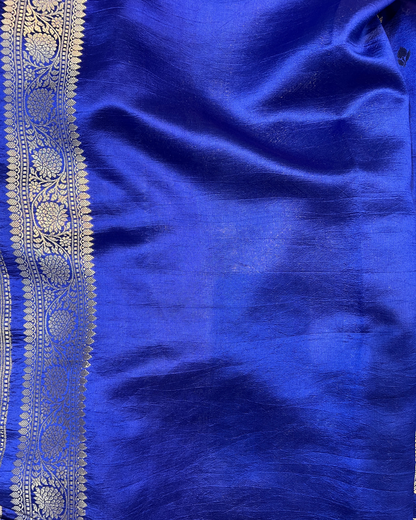 Night Blue Raw Mango Saree