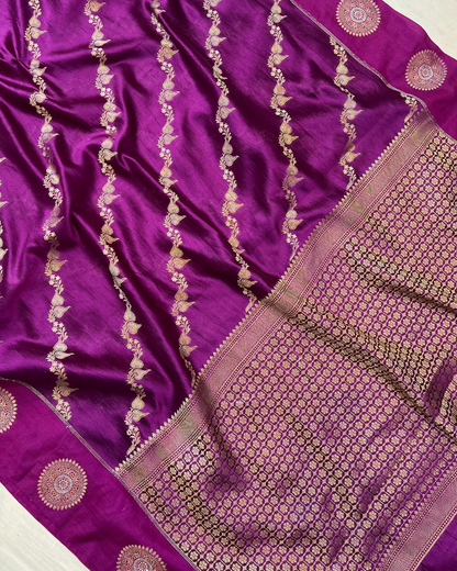 Raspberry Pink  Raw Mango Saree