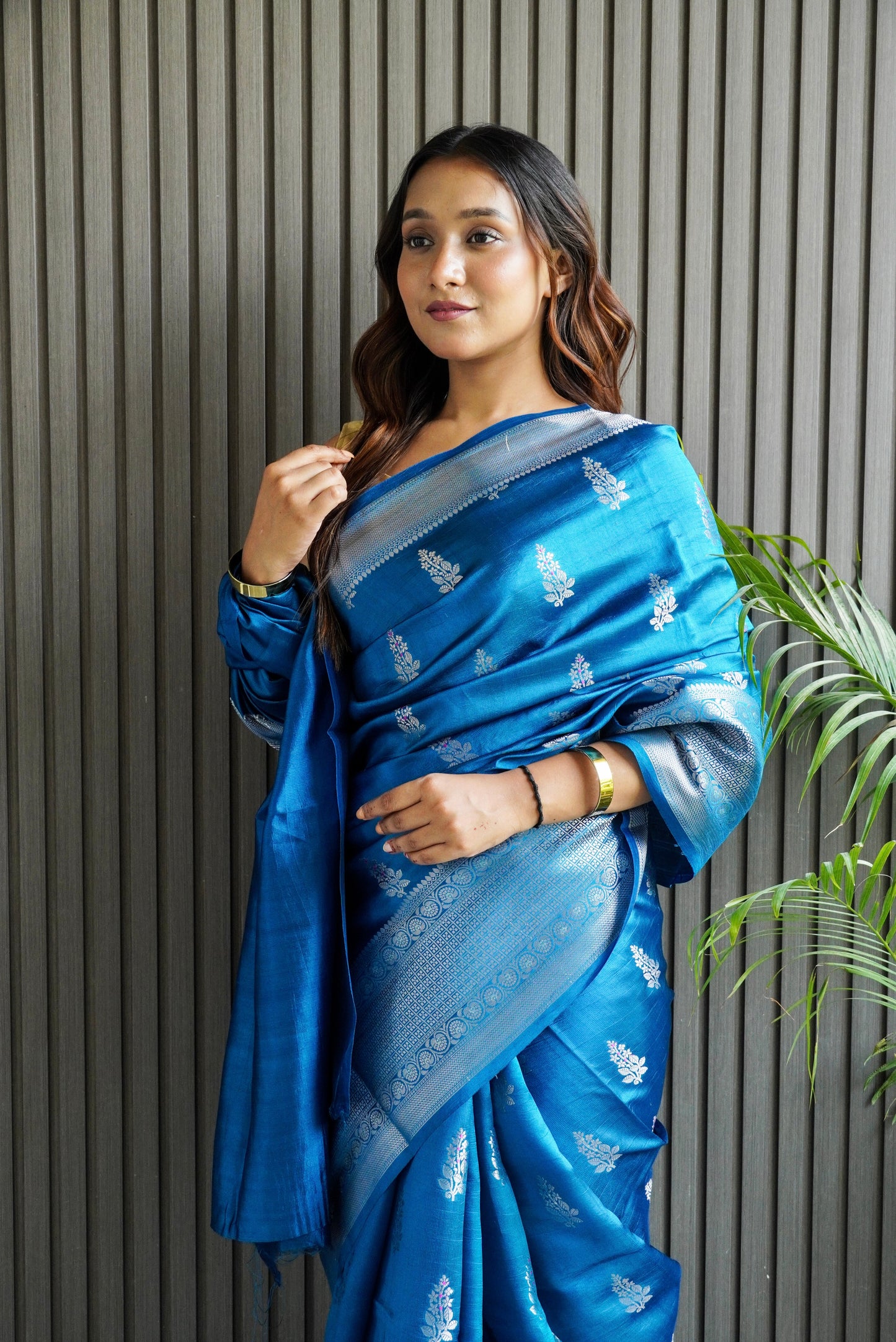 Royal Blue Raw Mango - Ethereal Silk